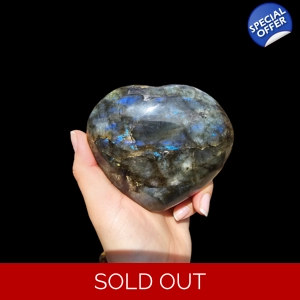 Labradorite Puffy Heart - Large Labradorite Puffy Heart - Large