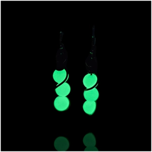 Green Glow-In-The-Dark Earrings