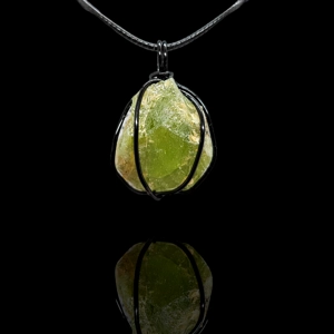 Genuine Raw Afghanistan Peridot Pendant