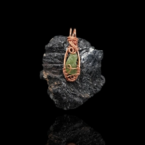 Genuine Raw Afghanistan Peridot Pendant