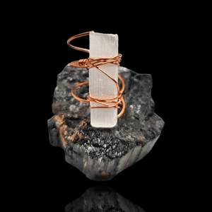 Satin-spar Selenite Ring Satin-spar Selenite Ring