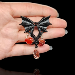 Carnelian Bat Necklace