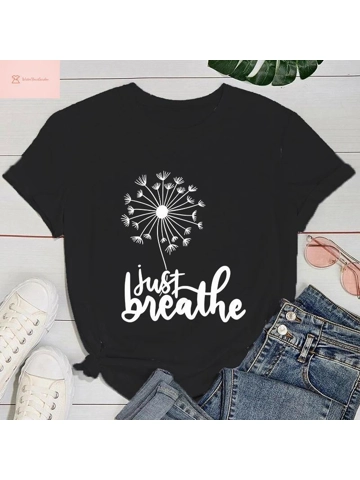 Dandelion Just Breathe Summer T-Shirt