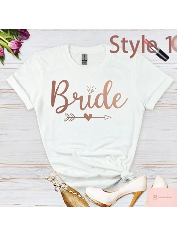 Bridal Party T-shirts for Wedding Celebrations
