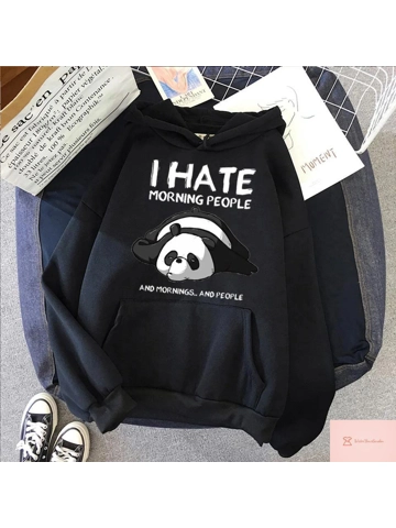 Fashion Panda Morning Hoodie Sweatshirt