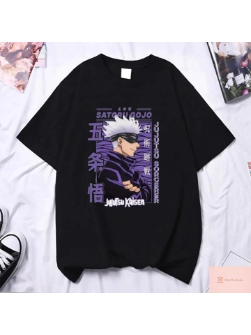Anime Round Neck Cotton Tshirt