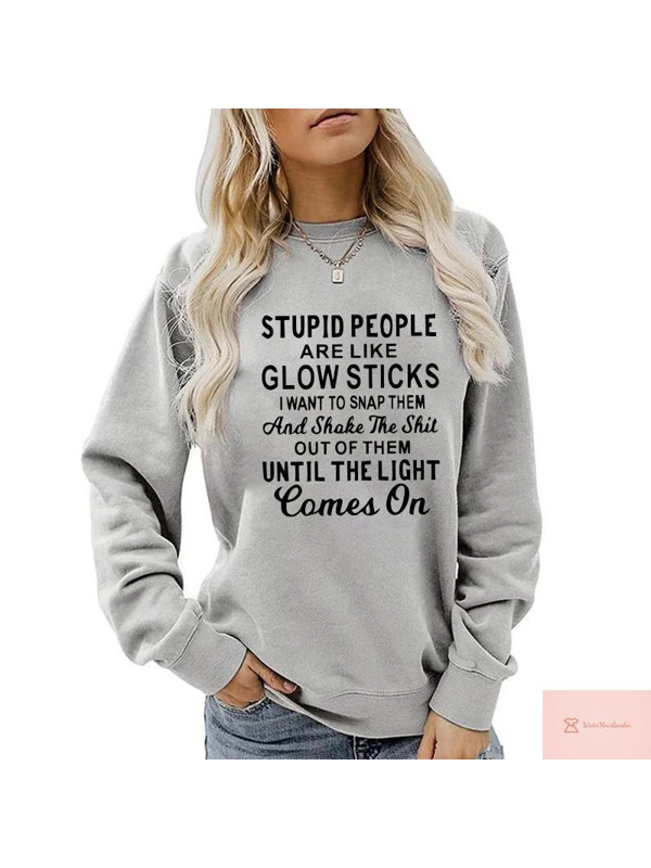 Funny Glow Stick Design Sweatshirt