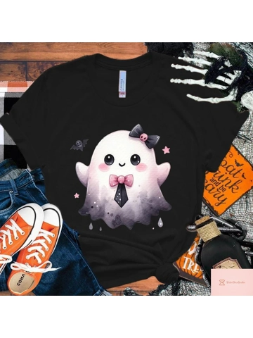 **Boo Halloween Womens Casual Tee Shirt**