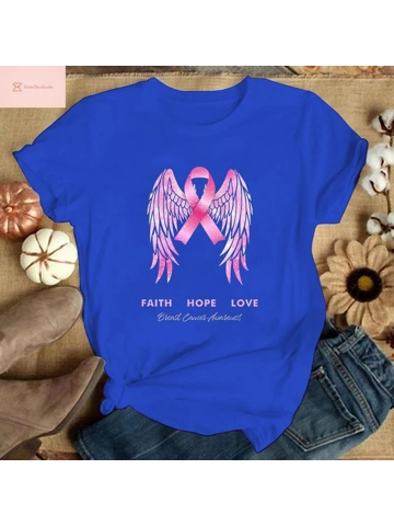 Breast Cancer Awareness Casual T-Shirt