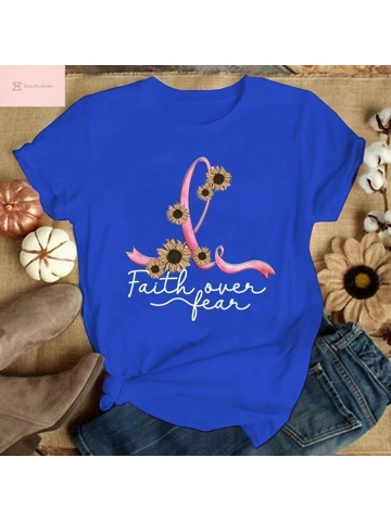 Breast Cancer Awareness Casual T Shirt