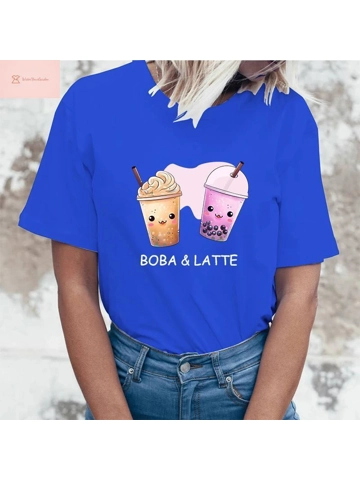 {Casual Summer Babo Latte Tee