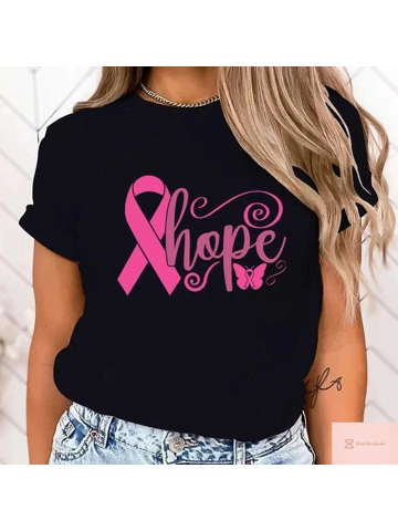 Breast Cancer Awareness Hope T-Shirt for Women