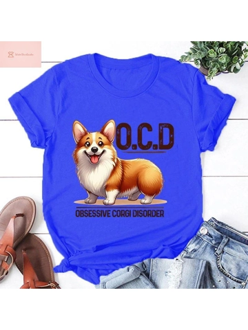 Corgi Disorder Graphic Tee for Summer
