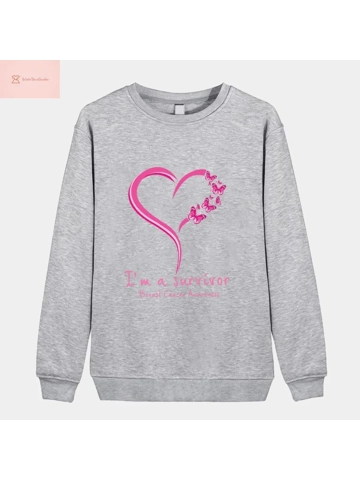 Breast Cancer Survivor Pullover Sweatshirt