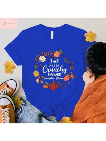 Fall Breeze Pumpkin O-Neck T-Shirt