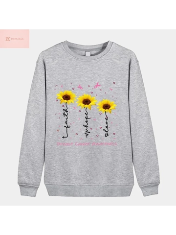 Breast Cancer Awareness Long Sleeve Sweatshirt