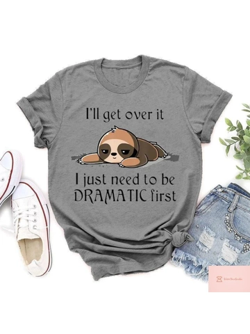 Cute Sloth Graphic Tee for Women