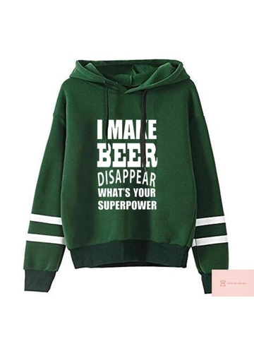 Beer Disappearing Print Hoodie for Teens
