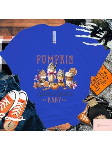 Funny Pumpkin Spice Graphic Tee for Men