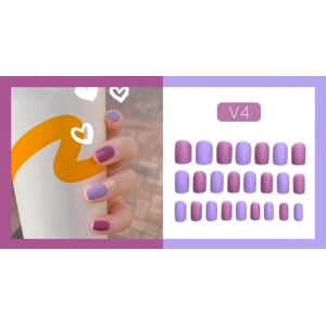 Short two colours V4 Short Press on nails