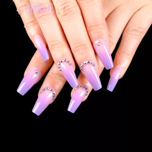 Rhinestone Ballerina 3D Glue On Nails SM19200824