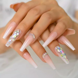 Light Pink Acrylic Style Luxury Press On Nails