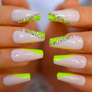 Acrylic Style Luxury Press On Nails L5940