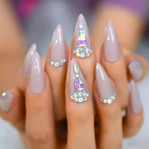 Acrylic Style Luxury Press On Nails L5743
