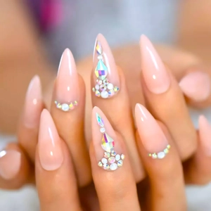 Acrylic Style Luxury Press On Nails L5742