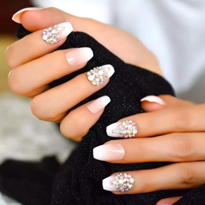 Acrylic Style Luxury Press On Nails L5055