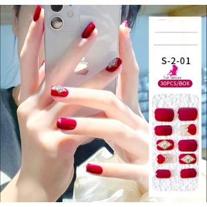 Fast Nails Glue On Nails 30 pcs S201