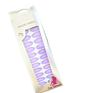 Almond Opoola Glue On Nails Lilac