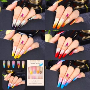 Acrylic Style Ballerina False Nail XL 24 Pcs