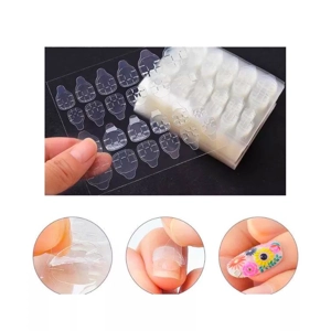 24 Double Sided Adhesive Nail Tabs Clear