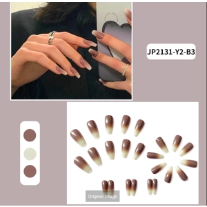 Ombre Glue On Nails JP2131-Y2-B7