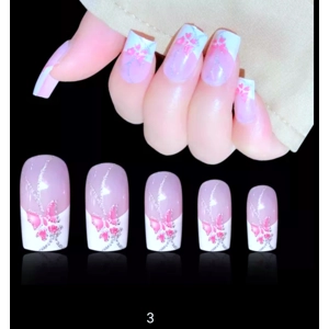 Finger Queen Flower Classic Press On Nails KP712