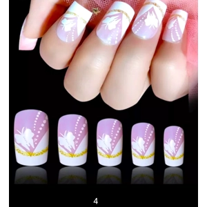 Finger Queen Flower Classic Press On Nails KP7122