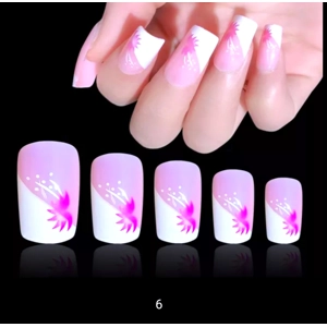 Finger Queen Flower Classic Press On Nails KP71010