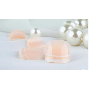 French Tips Press On Toe Nails Flowers DesignHY-TN-4055