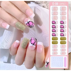 Square Butterfly Short Press On Nails