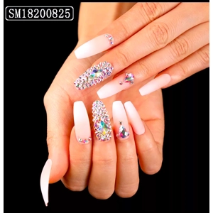 Rhinestone Ballerina 3D Glue On Nails SM19200825