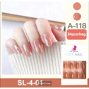 Fast Nails Glue On Nails 24pcs A118
