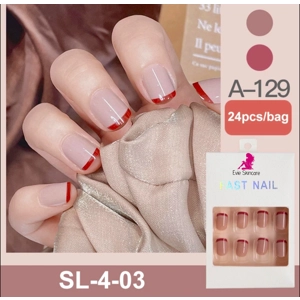 Fast Nails Glue On Nails 24pcs A129