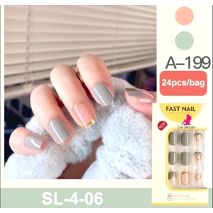 Fast Nails Glue On Nails 24pcs A199