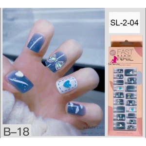 Fast Nails Glue On Nails 24pcs SL204