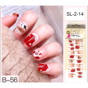 Fast Nails Glue On Nails 24pcs SL214