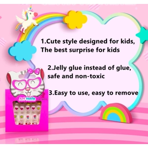 Kiddies Self Adhesive Press On Nails 24pc