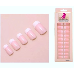 Shimmering French Square Medium Press On Nails