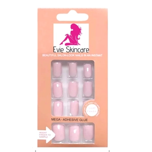 Pre Glued Short Press On Nails Pink