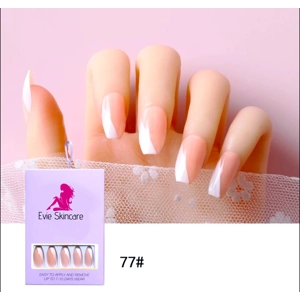 Ballerina White Side Press On Nails